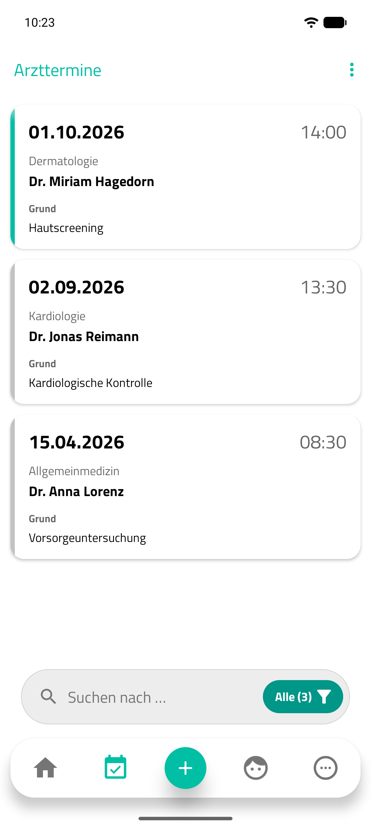 Terminübersicht