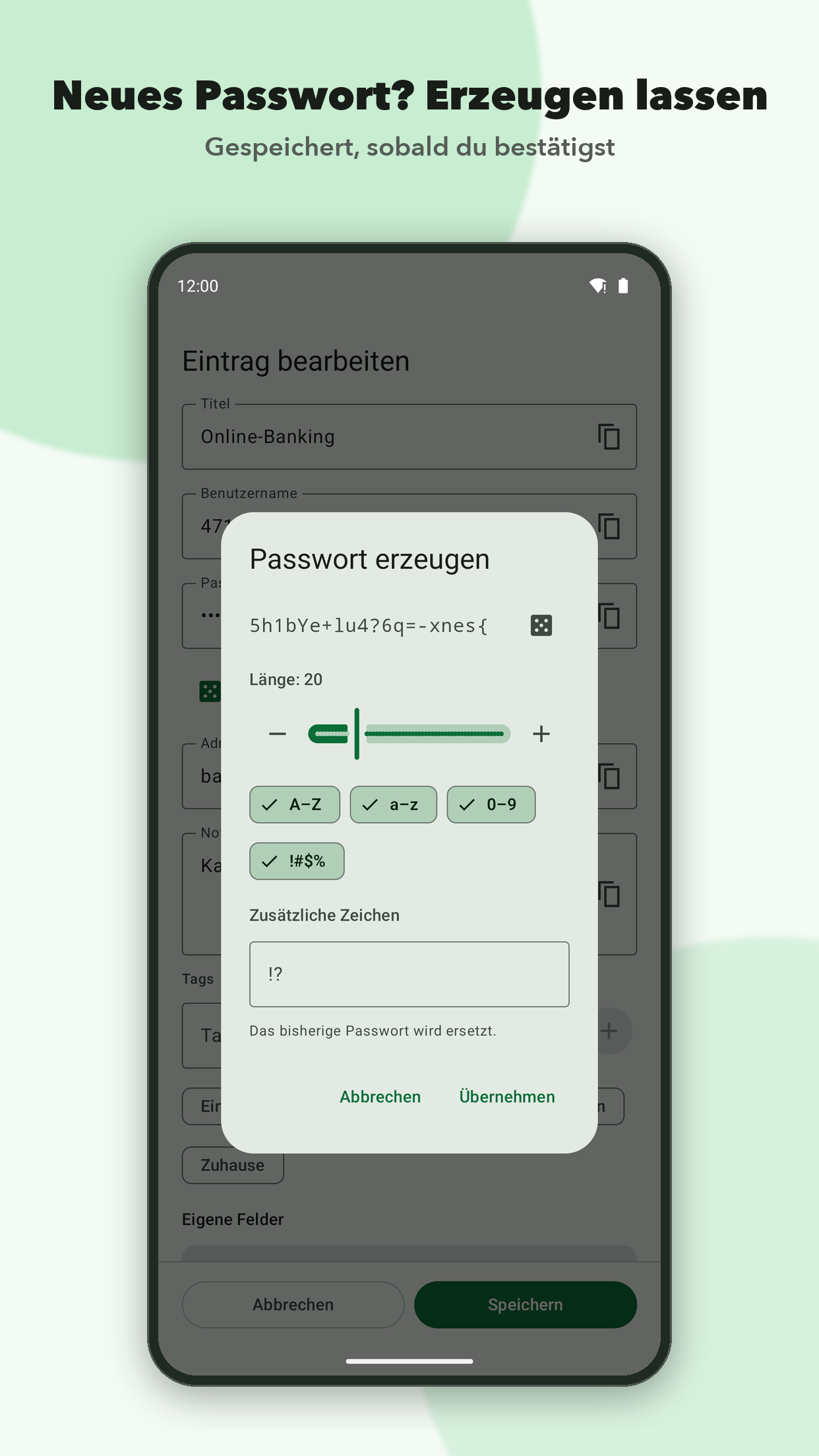 Passwort erzeugen